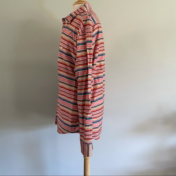 Pendleton Serape Surf Stripe Retro Inspired 60s Board Shirt Button Down - Picture 4 of 11